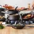 Rachael Ray Cook + Create Hard Anodized Nonstick Cookware Set, 11-Piece