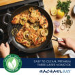Rachael Ray Cook + Create Hard Anodized Nonstick Frying Pan With Helper Handle, 14-Inch