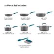 Rachael Ray Create Delicious Hard-Anodized Aluminum Nonstick Cookware Set, 11-Piece Rachael Ray Create Delicious Hard-Anodized Aluminum Nonstick Cookware Set, 11-Piece