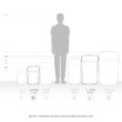 Stainless Steel Motion Sensor Trash Can Set
