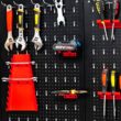 Costway TA10013 24 in. H x 48 in. W Pegboard Wall Organizer Kit 4 ft.Metal Toolboard W/3 Pegboards & 25 Accessories Costway TA10013 24 in. H x 48 in. W Pegboard Wall Organizer Kit 4 ft.Metal Toolboard W/3 Pegboards & 25 Accessories