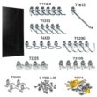 Triton Products TPB-36BKH-Kit 1/4 in. Custom Painted Black Pegboard Wall Organizer with 36-Piece Locking Hooks