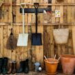 RIGHT HAND RHSTGRK Garage Tool Storage Rack, 8 Piece Wall Mounted Garage Organizer