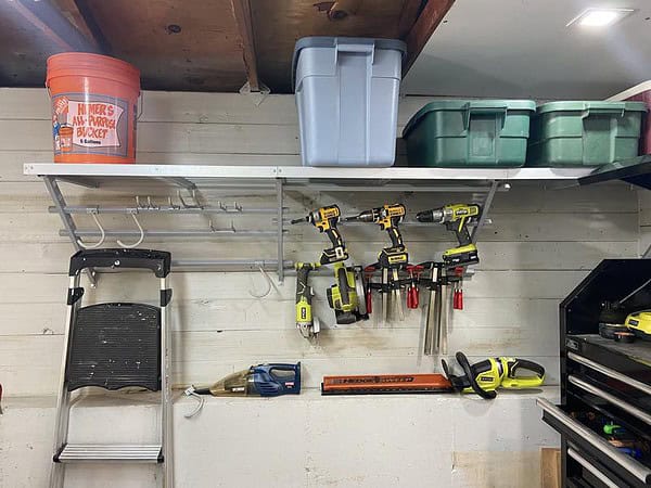 Garage Essentials 220863 96 in. W Ultimate Shelf and Track Storage System