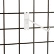 Econoco EWH/H6 6 in. White Deluxe Hook for Slatwall (Pack of 96)