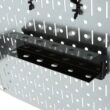 Wall Control 30WGL200GVB 32 in. x 32 in. Shiny Metallic Galvanized Steel Pegboard Utility Tool Storage Kit with Black Accessories