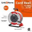 Link2Home EM-CG-500E-DS 50 ft. Heavy-Duty Professional Grade Metal Cord Reel Link2Home EM-CG-500E-DS 50 ft. Heavy-Duty Professional Grade Metal Cord Reel