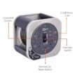 Link2Home EM-EL-275G 25 ft. 16/3 Extension Cord Storage Reel with 3 Grounded Outlets 2 USB 3.4 Amp and Overload Reset Button