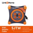Link2Home EM-EL-350E 35 ft. 14/3 Extension Cord Storage Reel with 4