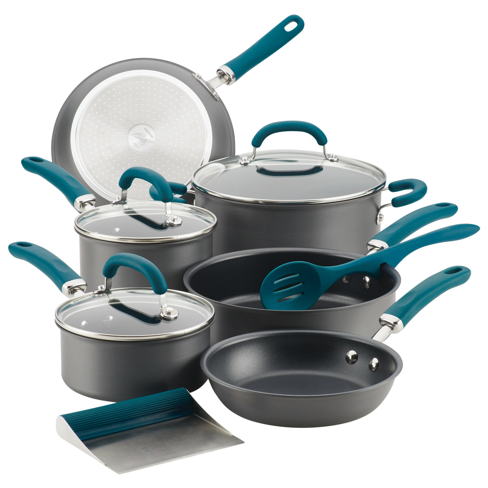 Rachael Ray Create Delicious Hard-Anodized Aluminum Nonstick Cookware Set, 11-Piece Rachael Ray Create Delicious Hard-Anodized Aluminum Nonstick Cookware Set, 11-Piece