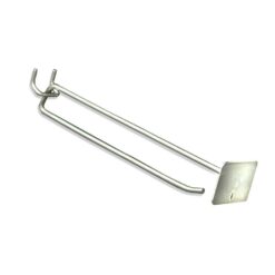 Azar Displays 700828 8 in. Metal Wire Scan Hook (50-Pack)