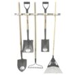 TOOLFLEX 9-5-3 37 in. Universal Garage Storage Rail System with 5 White One-Size-Fits-All Holders