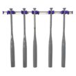 TOOLFLEX 9-5-9 37 in. Universal Garage Storage Rail System with 5 Purple One-Size-Fits-All Holders