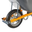 True Temper R6STSP14 6 cu. ft. Wheelbarrow with Steel Handles and Flat Free Tire