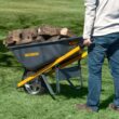 True Temper R6STSP14 6 cu. ft. Wheelbarrow with Steel Handles and Flat Free Tire