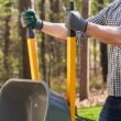 True Temper R6STSP14 6 cu. ft. Wheelbarrow with Steel Handles and Flat Free Tire