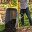True Temper R6STSP14 6 cu. ft. Wheelbarrow with Steel Handles and Flat Free Tire