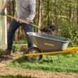 True Temper R6STSP14 6 cu. ft. Wheelbarrow with Steel Handles and Flat Free Tire