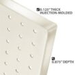Azar Displays 900988-WHT 24 in. H x 48 in. W White Pegboard Wall Organizer Kit with Hooks and Bins for Garage Tools (125-Piece)