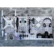 Triton Products LB18-W 36 in. H x 18 in. W White Pegboard Wall Organizer LocBoard