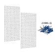Triton Products LB18-W 36 in. H x 18 in. W White Pegboard Wall Organizer LocBoard