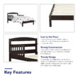 Baby Relax Jackson Kids Wood Toddler Bed with Safety Guardrails, Espresso Baby Relax Jackson Kids Wood Toddler Bed with Safety Guardrails, Espresso