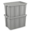 Sterilite Tuff1 30 Gal Plastic Storage Tote Container Bin w/ Lid (8 Pack)