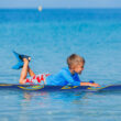Costway 6' Surfboard Foamie Body Surfing Board W/3 Fins & Leash for Kids Adults Yellow