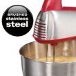 Hamilton Beach Classic Hand and Stand Mixer Red, 4 Quart, Model 64654