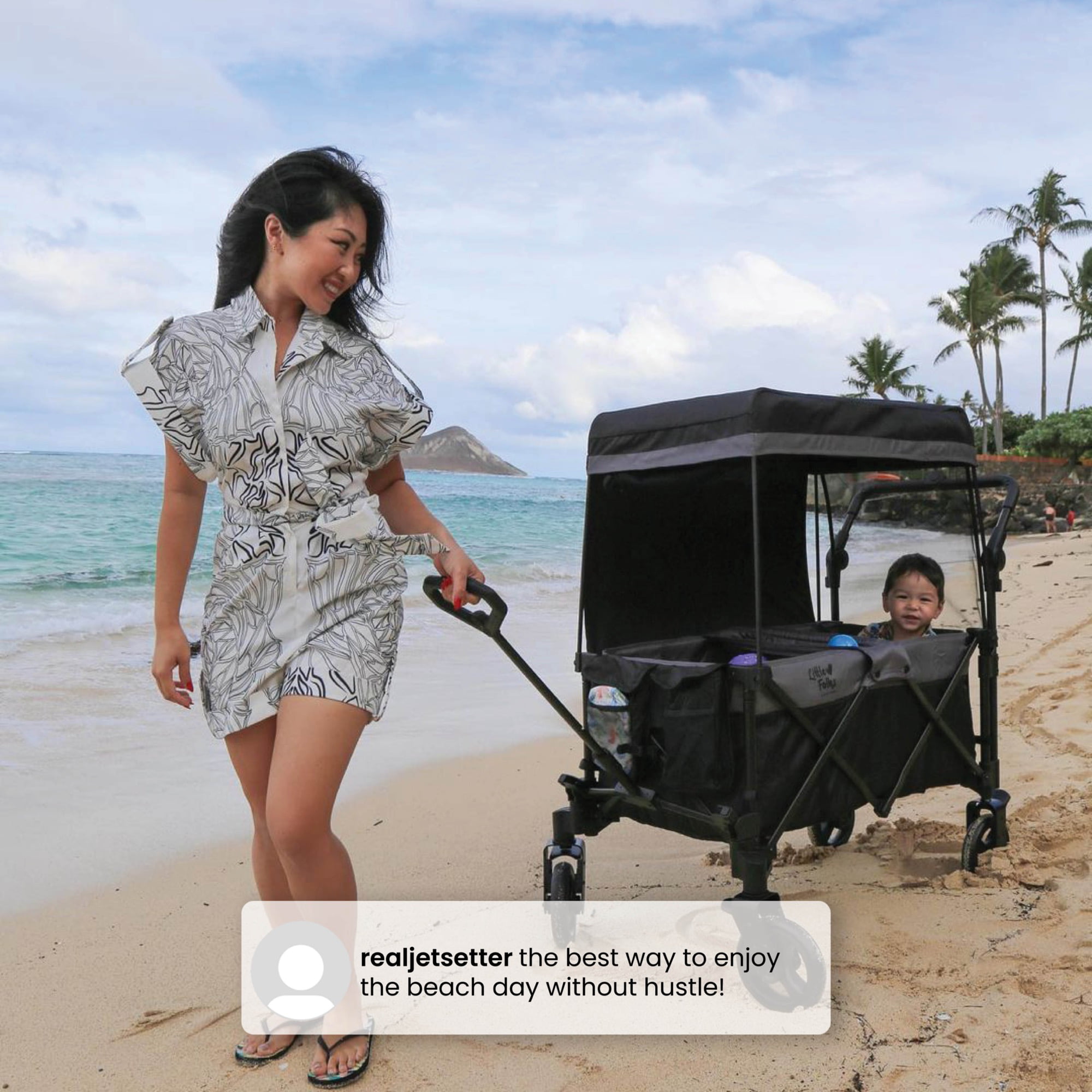 Little Folks by Delta Children City Wagon Cruiser Stroller, Black Little Folks by Delta Children City Wagon Cruiser Stroller, Black - Image 9