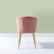 14 Karat Home Luna Wingback Chair, Pink
