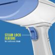 Conair ExtremeSteam Hand Held Fabric Steamer with Dual Heat, White/Blue, Model GS237X