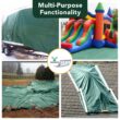 Moose Supply Heavy Duty Waterproof Poly Tarp Covers, 12 Mil, 10' x 12'