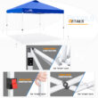 Eagle Peak 10' x 10' Blue Pop-up Outdoor Canopie
