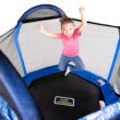 Bounce Pro 7-Foot My First Trampoline Hexagon (Ages 3-10) for Kids, Blue/Green