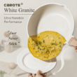 Carote Pots and Pans Set Nonstick, 10 Pcs White Granite Induction Kitchen Cookware Sets