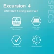 Intex Excursion 4 Inflatable Rafting Fishing 4 Person Boat Set with Oars and Pump Intex Excursion 4 Inflatable Rafting Fishing 4 Person Boat Set with Oars and Pump