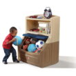 Step2 Lift Hide 38"H Kids Plastic Storage Bookcase and Toy Box