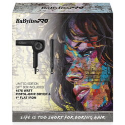 BabylissPRO Limited Edition Giftset (Pistol Grip Dryer 1875W & 1" Flat Iron)