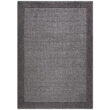Mainstays Traditional Faux Sisal Border Gray Area Rug, 5'x7'