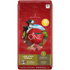 Purina One Dry Dog Food Lamb and Rice Formula, 40 lb Bag