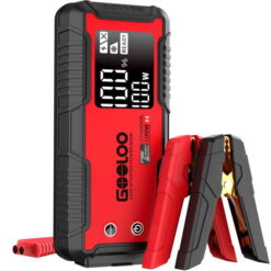 GOOLOO 4000Amp Peak Car Jump Starter 12V 26800mAh,SuperSafe Portable Jumper Pack ( for 10L Diesel & 12L Gas Engine) 100W 2-Way Fast-Charging Car Battery Charger Pack Box