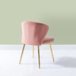 14 Karat Home Luna Wingback Chair, Pink