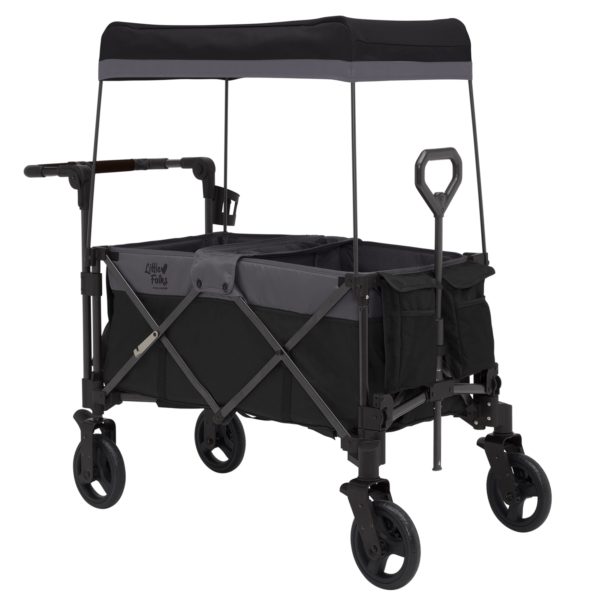 Little Folks by Delta Children City Wagon Cruiser Stroller, Black Little Folks by Delta Children City Wagon Cruiser Stroller, Black