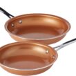 Gotham Steel Copper Pots and Pans Set, 10 Piece Nonstick Cookware set