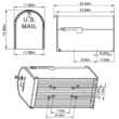 Gibraltar Mailboxes Stanley Extra Large, Steel, Post Mount Mailbox, Black, ST200B00