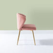 14 Karat Home Luna Wingback Chair, Pink