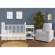 Dream On Me Anna 4-in-1 Full Size Crib and Changing Table Combo in White