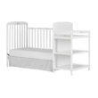 Dream On Me Anna 4-in-1 Full Size Crib and Changing Table Combo in White