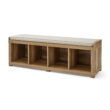 Better Homes & Gardens 4-Cube Storage Bench, Weathered